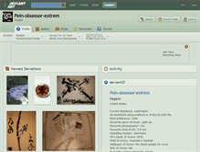 Tablet Screenshot of pein-obsessor-extrem.deviantart.com
