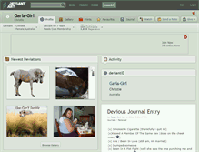 Tablet Screenshot of garla-girl.deviantart.com