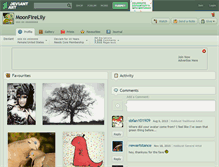 Tablet Screenshot of moonfirelily.deviantart.com