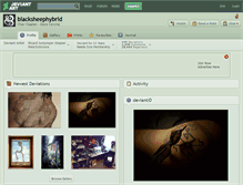 Tablet Screenshot of blacksheephybrid.deviantart.com
