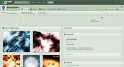 Desktop Screenshot of decapitation.deviantart.com