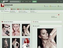 Tablet Screenshot of kerkermode.deviantart.com