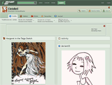 Tablet Screenshot of cielobell.deviantart.com