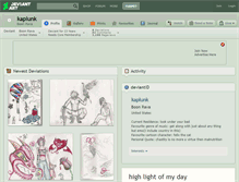 Tablet Screenshot of kaplunk.deviantart.com