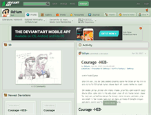 Tablet Screenshot of 0d1um.deviantart.com