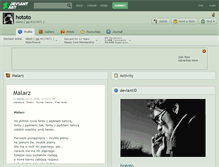 Tablet Screenshot of hototo.deviantart.com