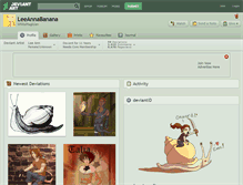 Tablet Screenshot of leeannabanana.deviantart.com