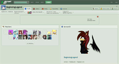 Desktop Screenshot of beginninglegend.deviantart.com
