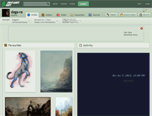Tablet Screenshot of daga-ra.deviantart.com