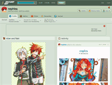 Tablet Screenshot of nephiea.deviantart.com