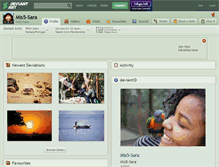 Tablet Screenshot of mis5-sara.deviantart.com