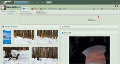 Desktop Screenshot of damedesreves.deviantart.com