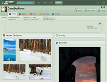 Tablet Screenshot of damedesreves.deviantart.com