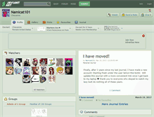 Tablet Screenshot of namicat101.deviantart.com