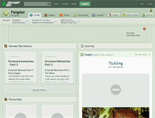 Tablet Screenshot of fangster.deviantart.com