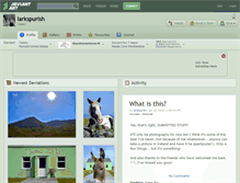 Tablet Screenshot of larkspurish.deviantart.com