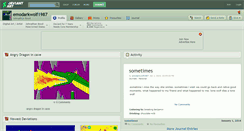Desktop Screenshot of emodarkwolf1987.deviantart.com