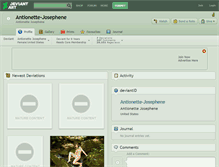 Tablet Screenshot of antionette-josephene.deviantart.com