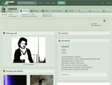 Tablet Screenshot of clom24.deviantart.com