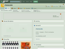 Tablet Screenshot of cheesecake.deviantart.com