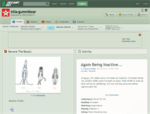 Tablet Screenshot of killa-gummibear.deviantart.com