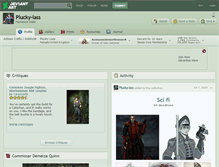 Tablet Screenshot of plucky-lass.deviantart.com
