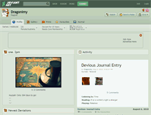 Tablet Screenshot of dragonimy.deviantart.com