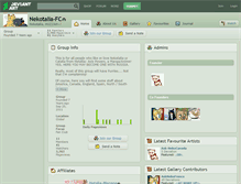 Tablet Screenshot of nekotalia-fc.deviantart.com