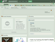 Tablet Screenshot of markala.deviantart.com