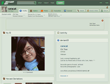 Tablet Screenshot of caracat.deviantart.com