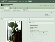 Tablet Screenshot of littlemissshinta.deviantart.com