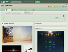 Tablet Screenshot of noucamp99.deviantart.com
