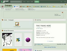 Tablet Screenshot of goopygoo.deviantart.com