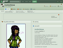 Tablet Screenshot of mockturtlesoup.deviantart.com