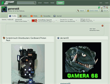 Tablet Screenshot of gamera68.deviantart.com