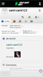 Mobile Screenshot of cami-cami123.deviantart.com