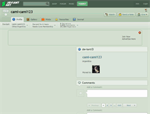 Tablet Screenshot of cami-cami123.deviantart.com