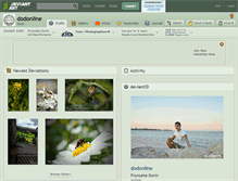 Tablet Screenshot of dodonline.deviantart.com