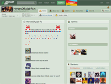 Tablet Screenshot of heroesoflylat-fc.deviantart.com