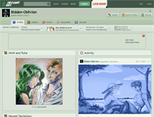 Tablet Screenshot of bidden-oblivion.deviantart.com