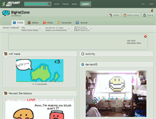 Tablet Screenshot of bighatzone.deviantart.com