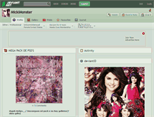 Tablet Screenshot of mickimonster.deviantart.com