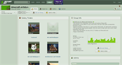 Desktop Screenshot of minecraft-artists.deviantart.com