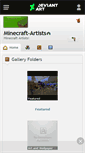 Mobile Screenshot of minecraft-artists.deviantart.com
