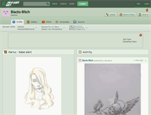 Tablet Screenshot of blacks-bitch.deviantart.com