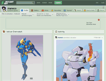 Tablet Screenshot of maneco.deviantart.com