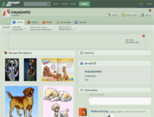 Tablet Screenshot of mayalysette.deviantart.com