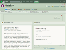 Tablet Screenshot of julietteseven.deviantart.com