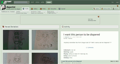 Desktop Screenshot of diaperkid.deviantart.com