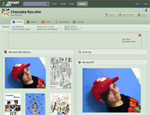 Tablet Screenshot of chocolate-ryo-ohki.deviantart.com
